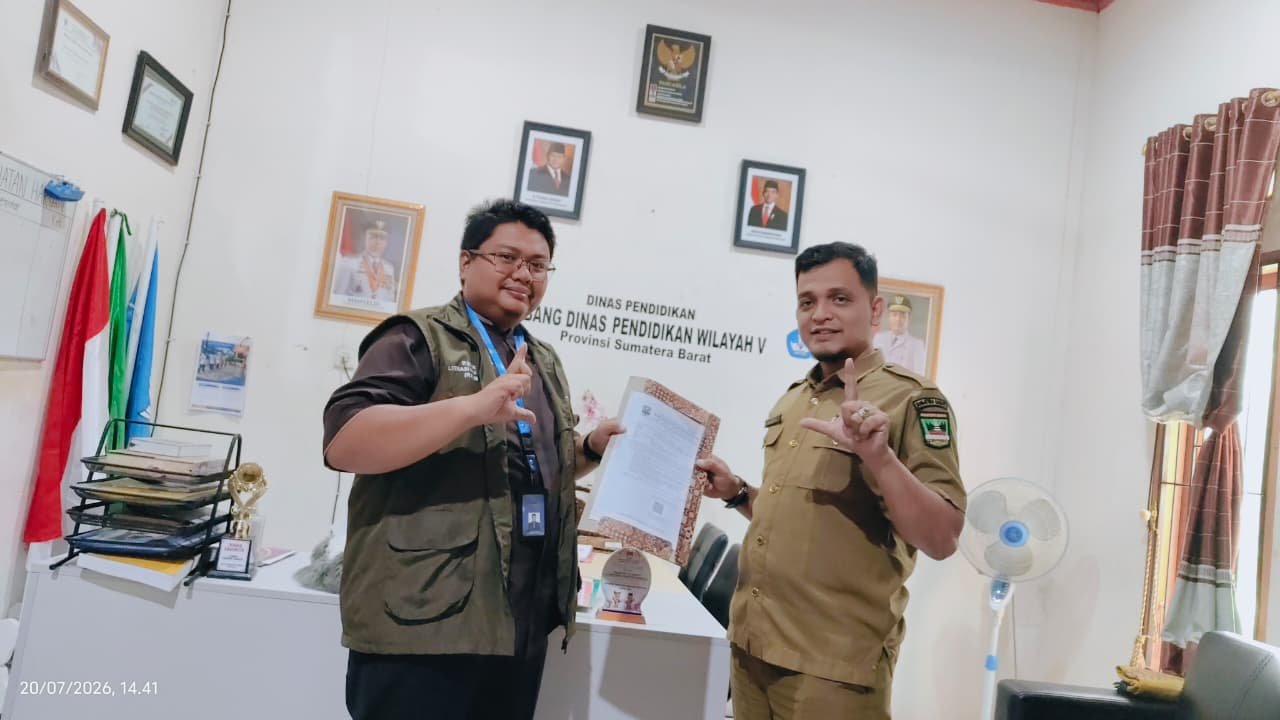 Perkuat Sinergi Literasi Sekolah, Relima Pepusnas RI Lokus Sijunjung Lakukan Advokasi ke Cabdin Wilayah V Sumbar